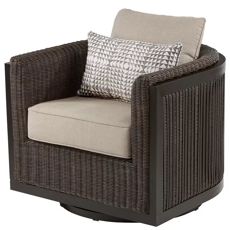 Agio Wellington 4 Piece Woven Deep Seating Patio Set