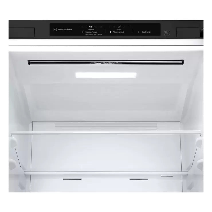 LG GBB61BLJEC, Fridge Freezer, E Rated in Black Steel