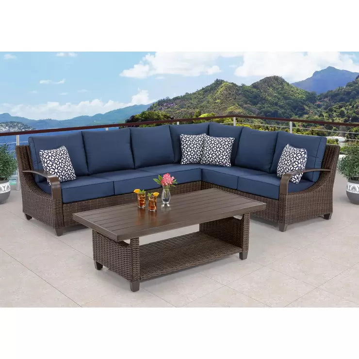 Pacific Casual Belhaven 6 Piece Sectional Set