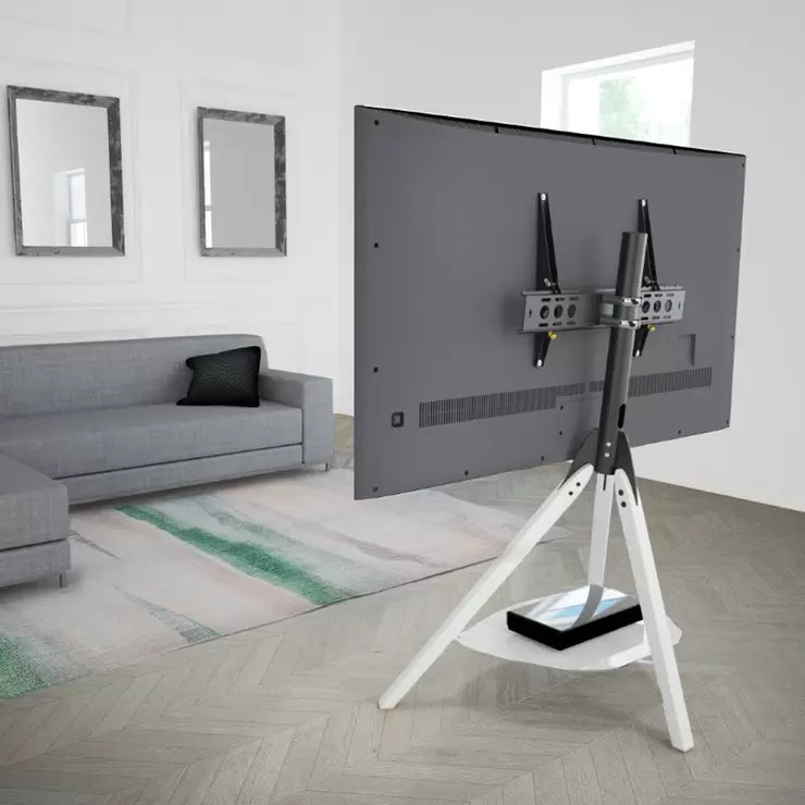 AVF Hoxton TV Stand for TV's up to 70", White Wood