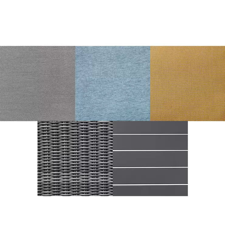 Ove Decors Kelsey 4 Piece Woven Seating Conversation Set