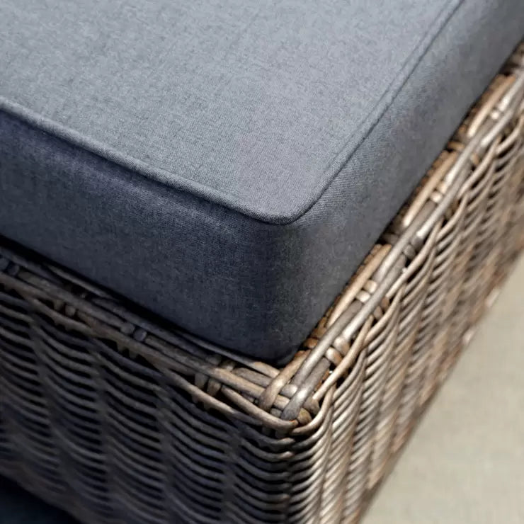 Pacific Casual Richmond Hill 3 Piece Woven Chaise Set with Slatted Coffee Table