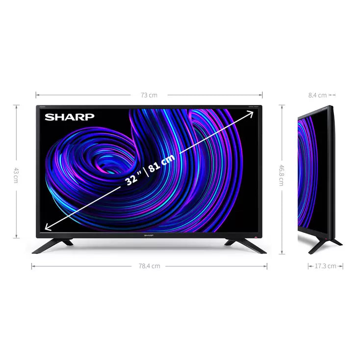 Sharp 1T-C32EE2KF2FB 32 Inch HD Ready Smart TV
