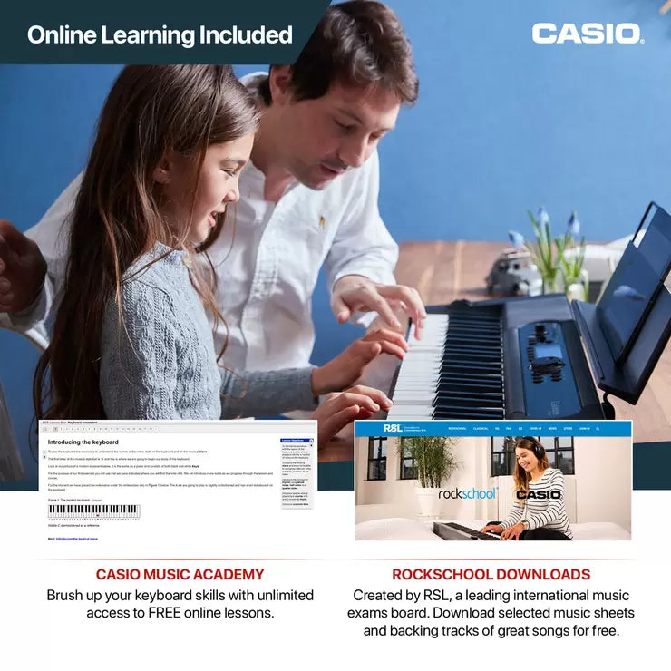 Casio CT-S410AD Portable Keyboard with Touch Response in Black