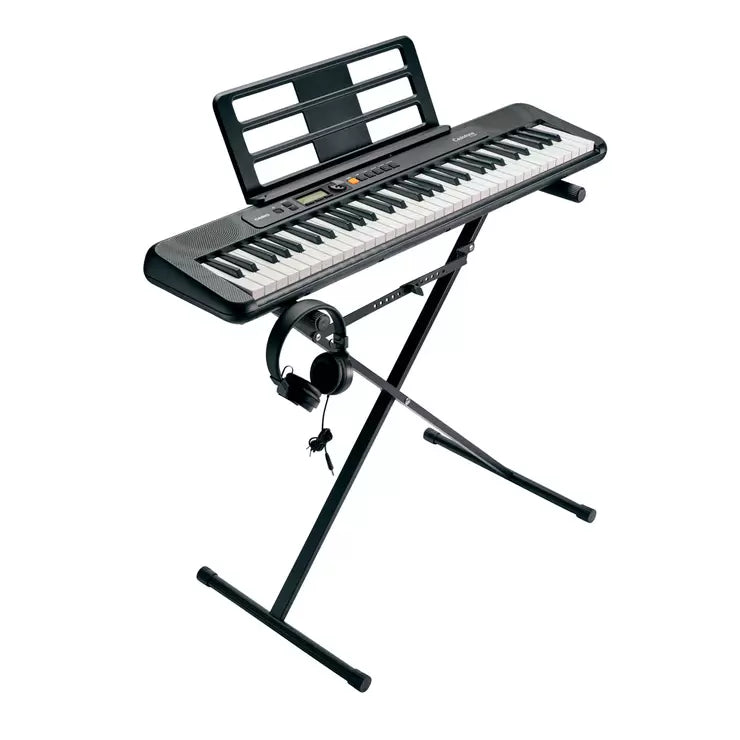 Casio CT S195AD Portable Keyboard in Black with Stand Headphone