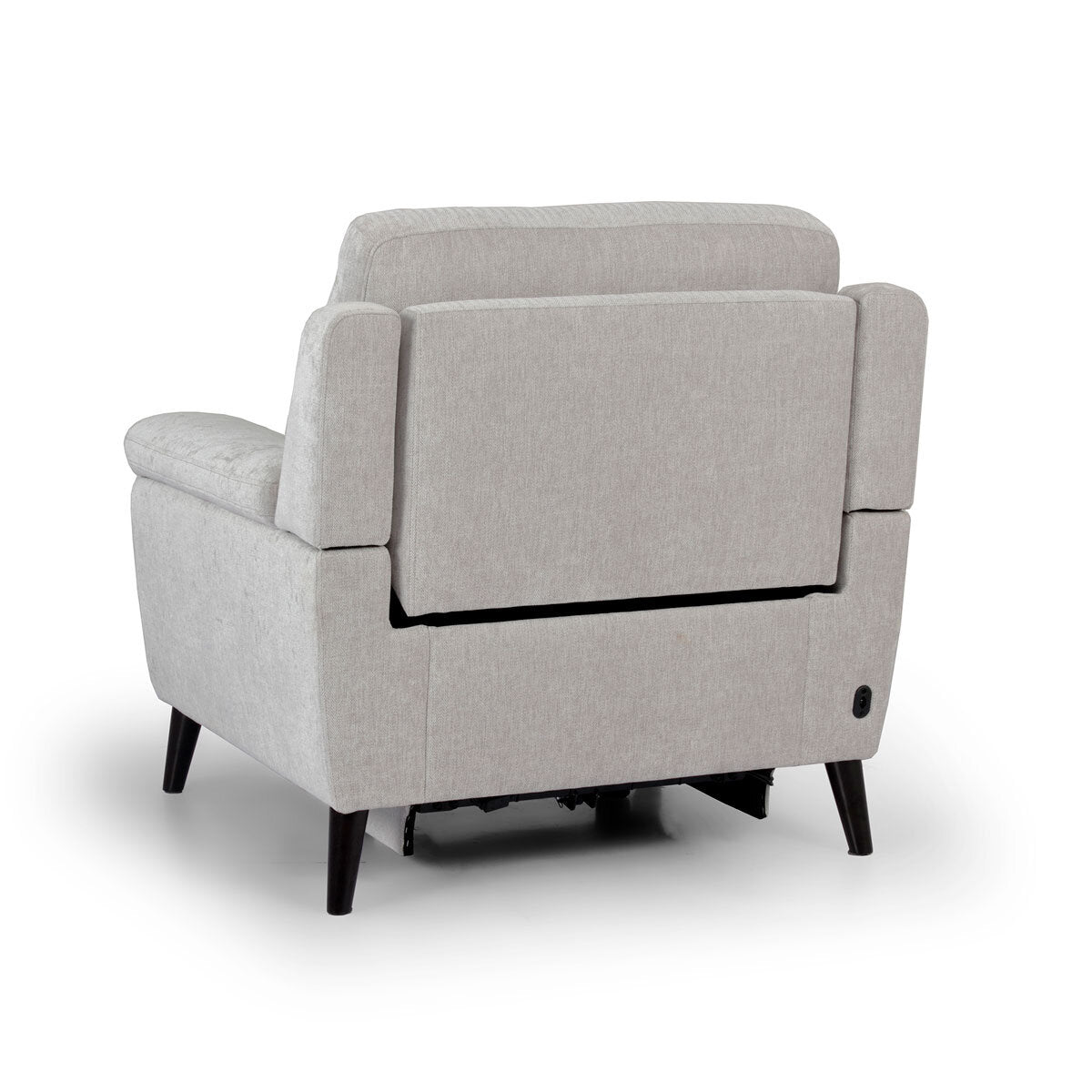 Grace Silver Fabric Power Reclining Armchair