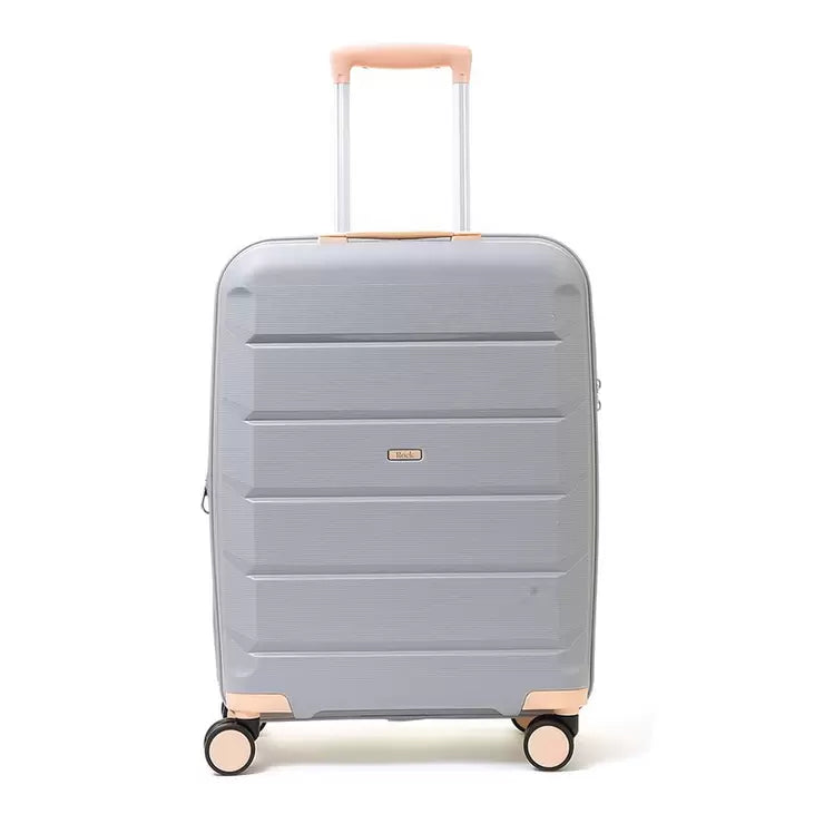 Rock Tulum 2 Piece Hardside Luggage Set in Grey