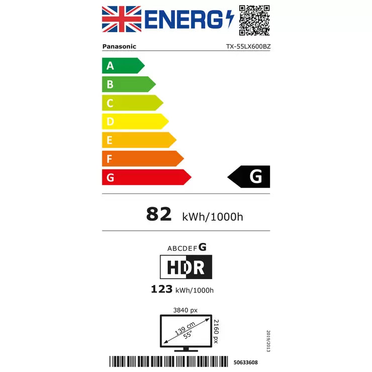 Panasonic 55LX600BZ 55 Inch 4K Ultra HD Smart TV