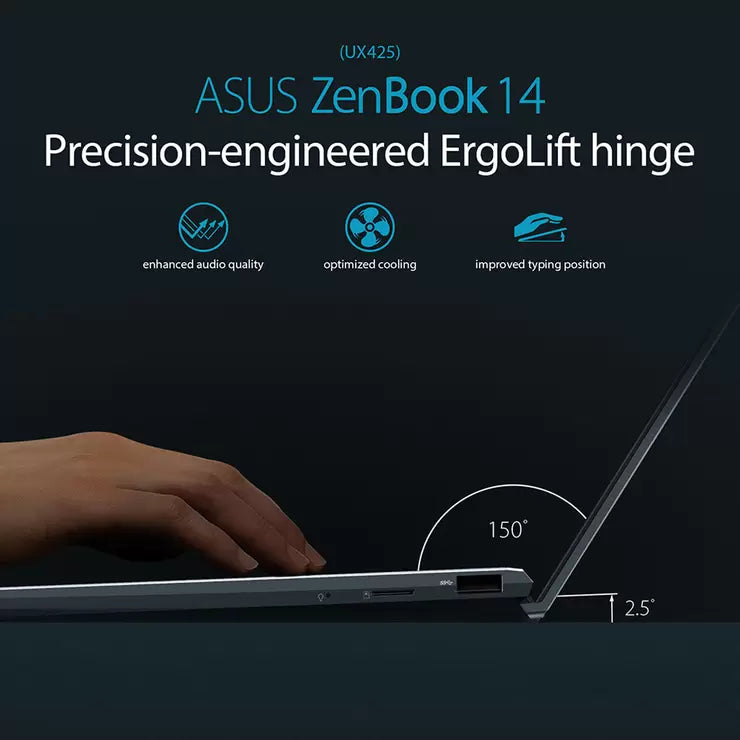 ASUS ZenBook, Intel Core i5, 8GB RAM, 256GB SSD, 14 Inch Laptop, UX425EA-KI691W