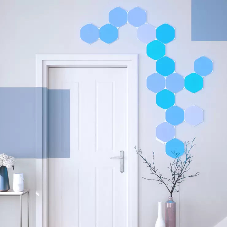 Nanoleaf Smart Light Shapes Hexagons Starter Kit, 18 Pack