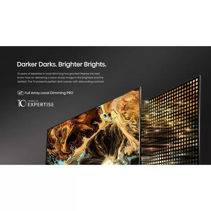 Hisense 65U8HQTUK 65 Inch Mini LED ULED 4K Ultra HD Smart TV