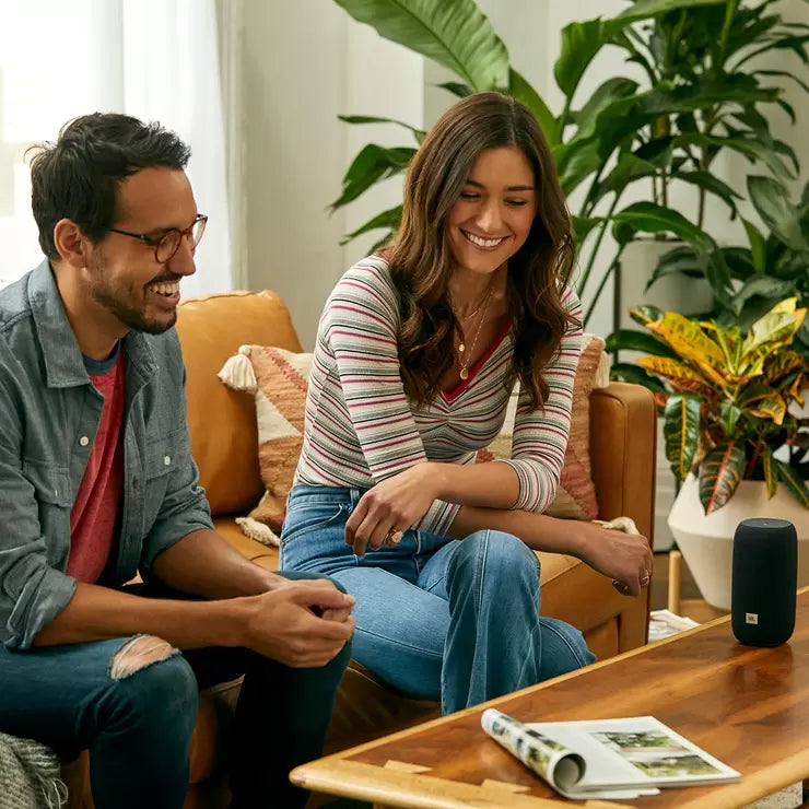 JBL Link Portable Smart Speaker in Black - Twin Pack