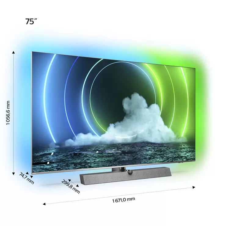 Philips 75PML9636/12 75 Inch Mini LED 4K Ultra HD Smart Ambilight TV