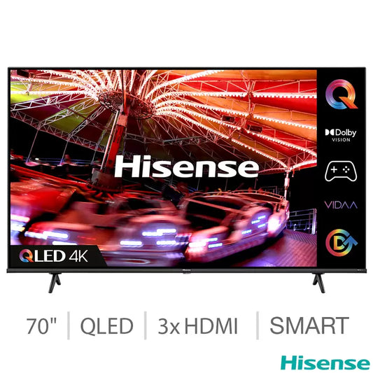 Hisense 70E7HQTUK 70 Inch QLED 4K Ultra HD Smart TV