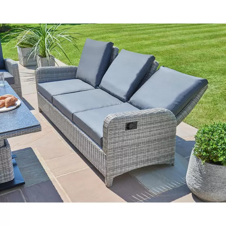 LIFE Outdoor Living Hawaii 6 Piece Patio Set with Adjustable Height Coffee Table and Reclining Chairs