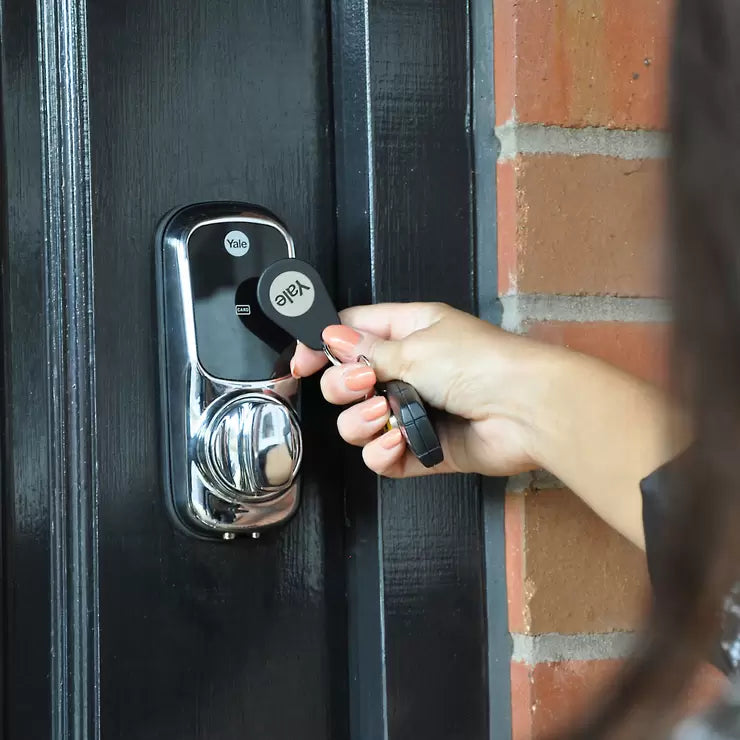 Yale Keyless Smart Lock with Connect Kit in Chrome