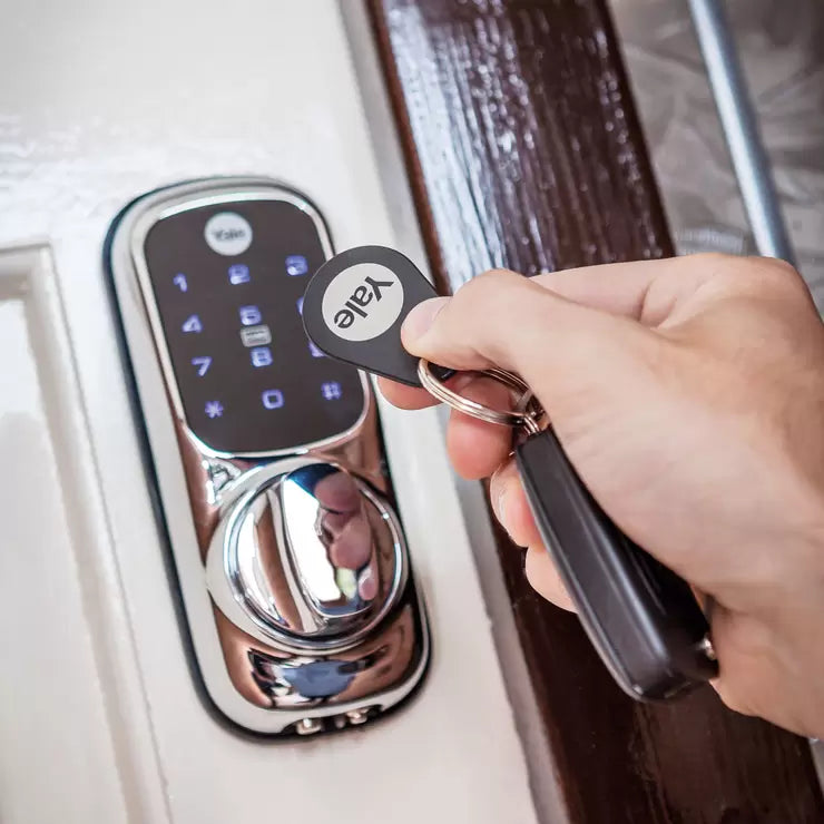 Yale Keyless Smart Lock with Connect Kit in Chrome