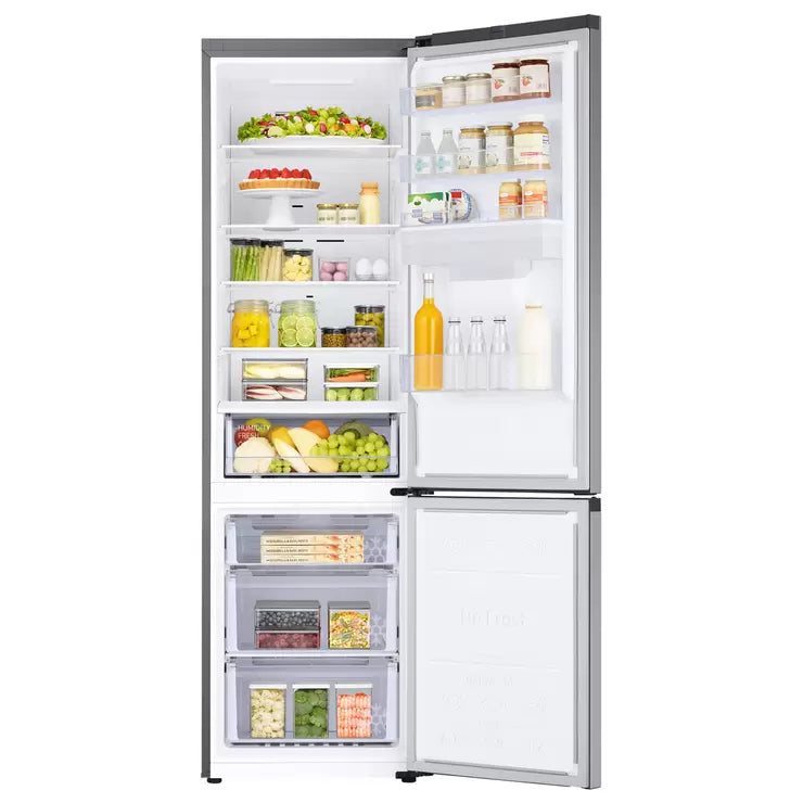 Samsung Series 6 RB38T630ESA/EU Fridge Freezer Non Plumbed Water Dispenser, E rated in Silver