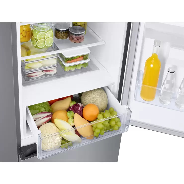 Samsung Series 6 RB38T630ESA/EU Fridge Freezer Non Plumbed Water Dispenser, E rated in Silver