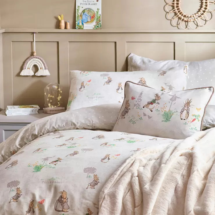 Peter Rabbit™ Classic 100% Cotton Duvet Cover & Pillowcase Set, Single