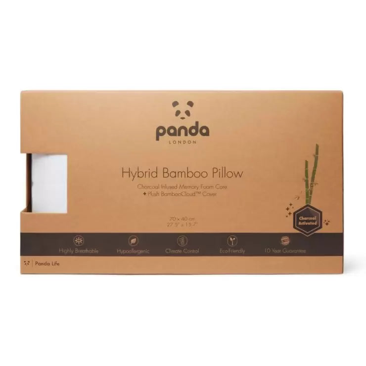 Panda Hybrid Memory Foam Pillow with Bamboo Cover