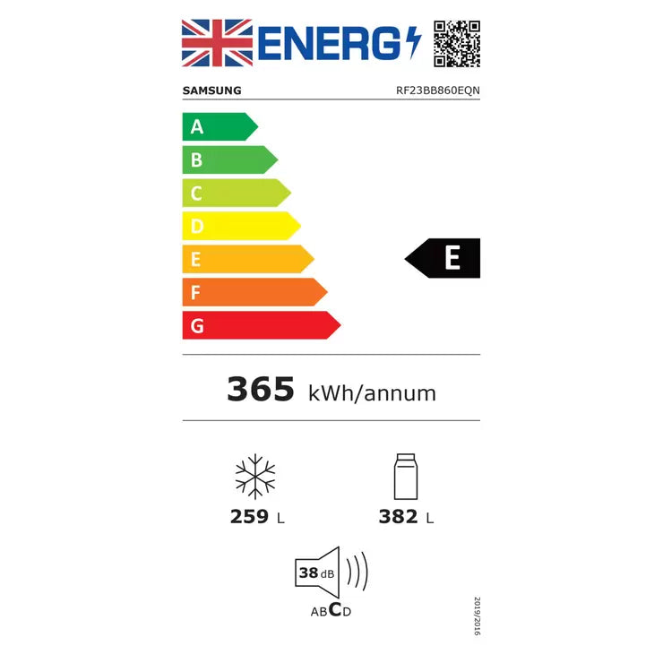 Samsung Bespoke RF23BB860EQN/EU Multidoor Fridge Freezer with Beverage Center™, E Rated in Metal Navy