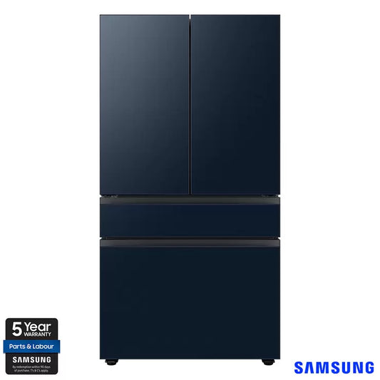Samsung Bespoke RF23BB860EQN/EU Multidoor Fridge Freezer with Beverage Center™, E Rated in Metal Navy
