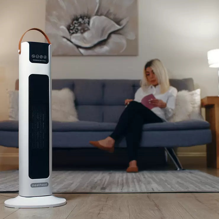Vybra Neatheat Portable Ceramic Heater in White, VSCH01