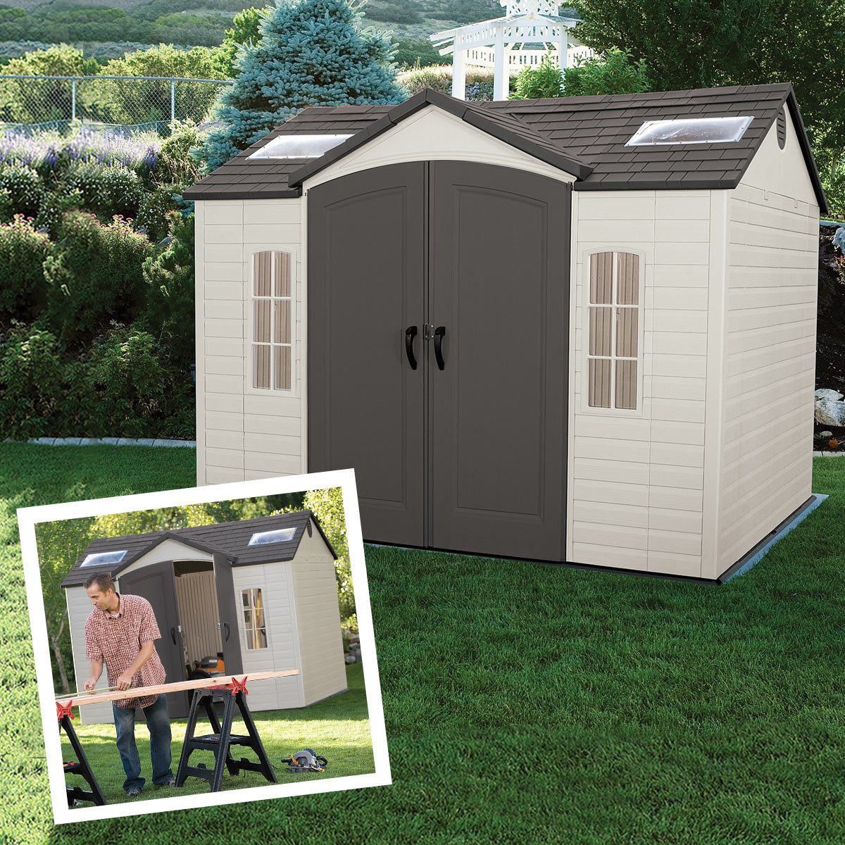 Lifetime 10ft x 8ft (3 x 2.4m) Storage Shed - Model 60005