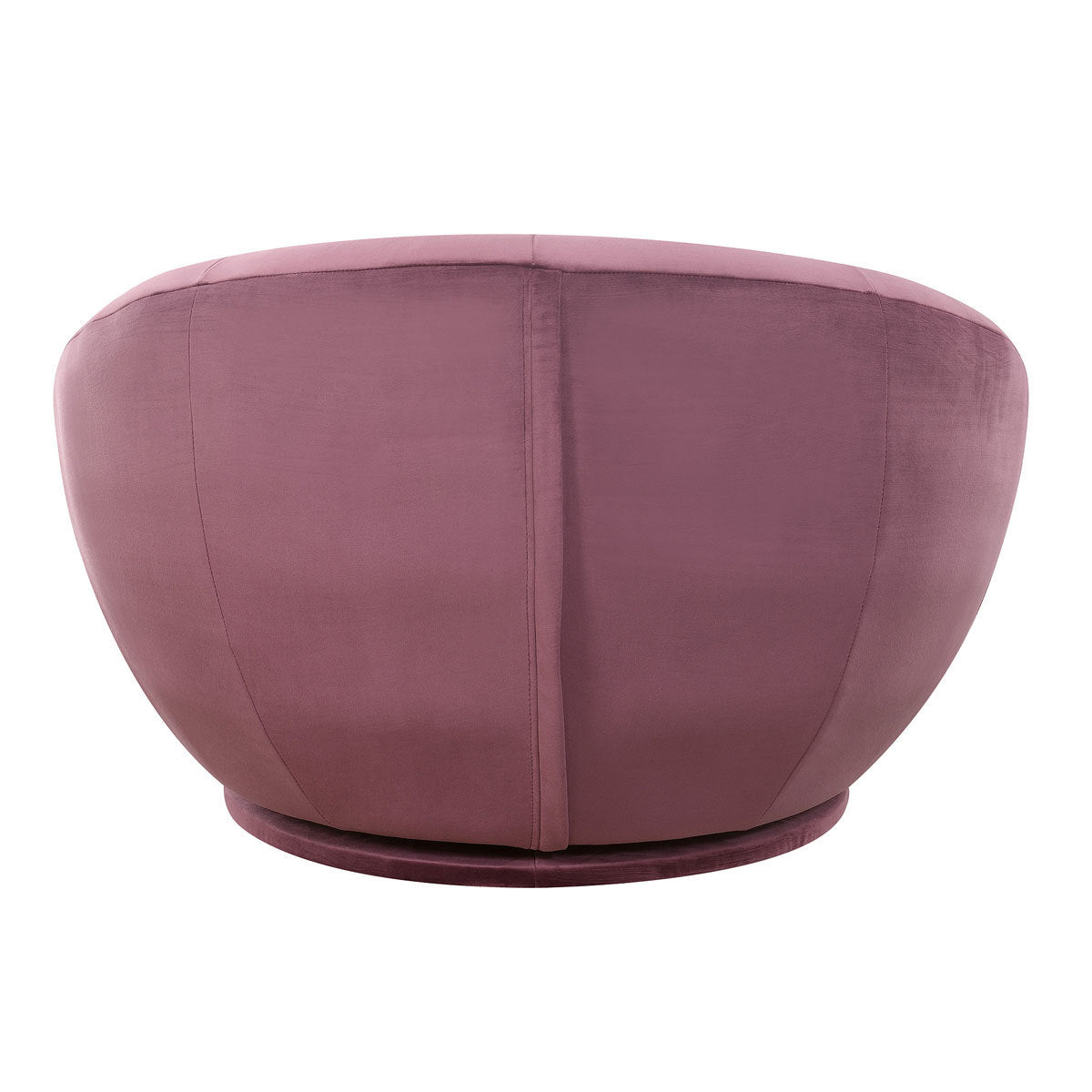True Innovations Purple Velvet Swivel Chair
