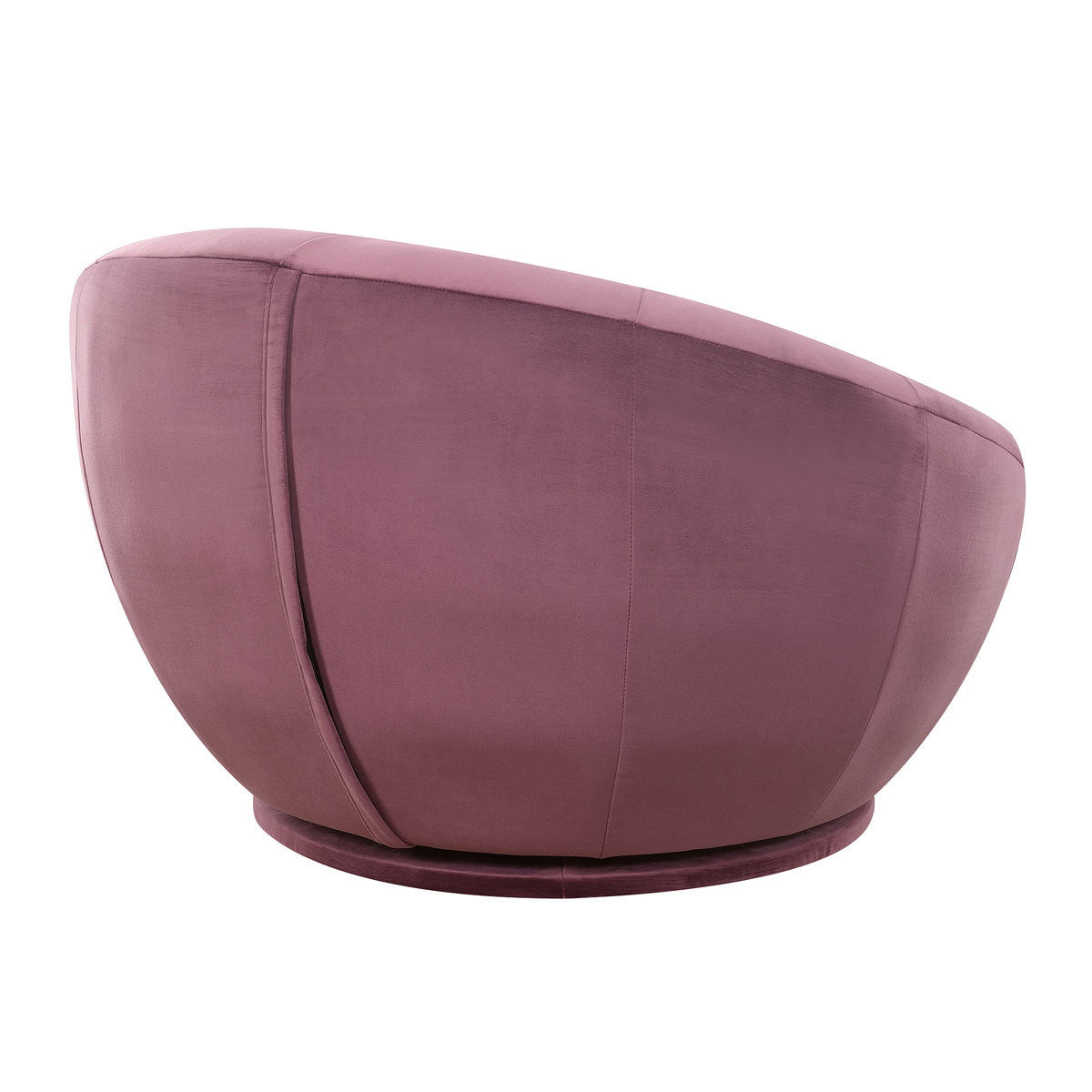 True Innovations Purple Velvet Swivel Chair