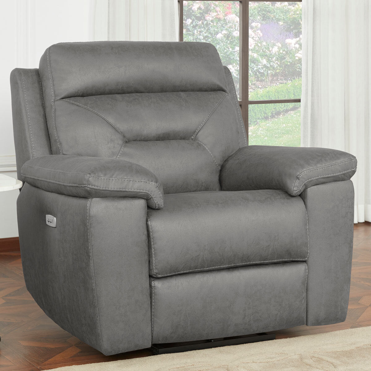 Kuka Justin Grey Fabric Power Reclining Armchair Signature Retail Stores
