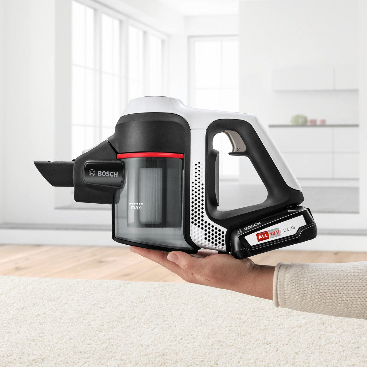 Bosch Serie 6 Unlimited ProHome Vacuum Cleaner, White BCS611GB