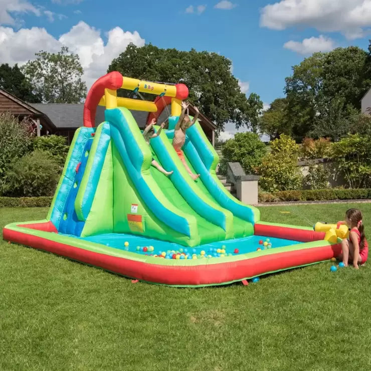 bebop spin combo bouncy castle & water slide BeBop 13ft 8" Neptune Tower Water Slide (3-10 Years) – Signature Retail  Stores