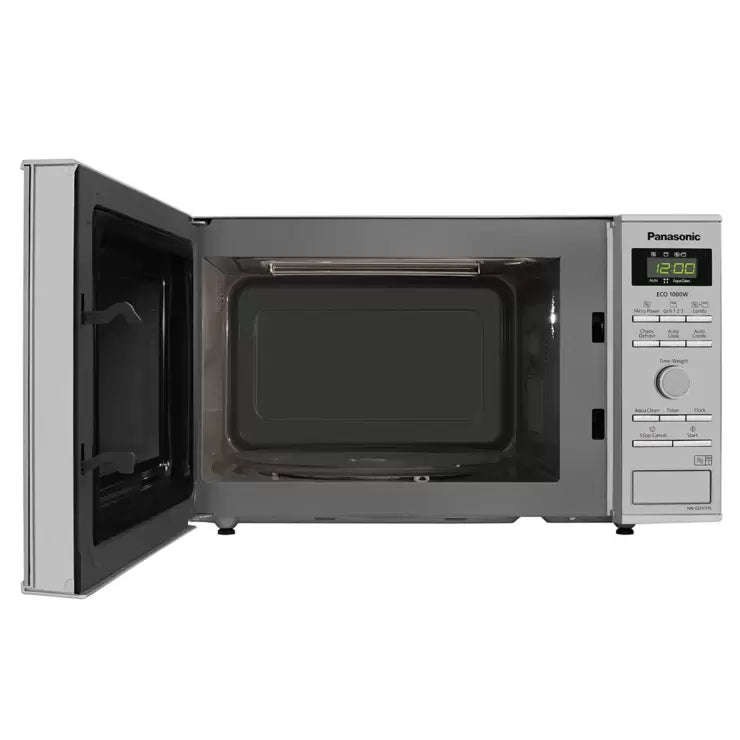 Panasonic 23 Litre 1000W Grill Microwave in Silver, NN-GD37HSBPQ