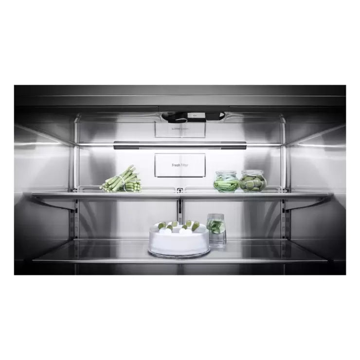 LG SIGNATURE LSR100, Multidoor Fridge Freezer F Rated in Silver