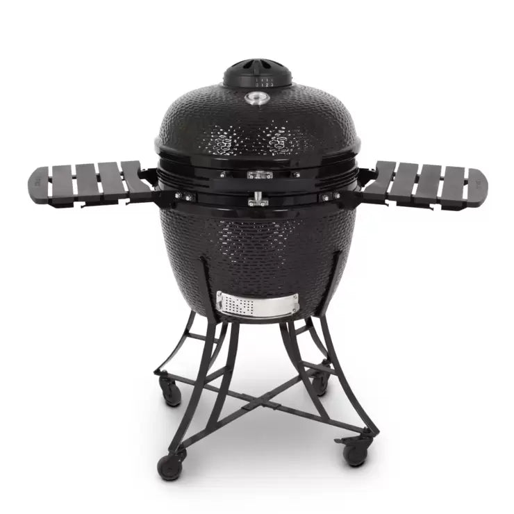 Louisiana Grills 24" (60 cm) Ceramic Kamado Charcoal Barbecue in Black + Cover