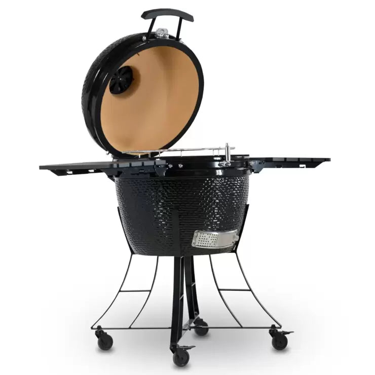 Louisiana Grills 24" (60 cm) Ceramic Kamado Charcoal Barbecue in Black + Cover