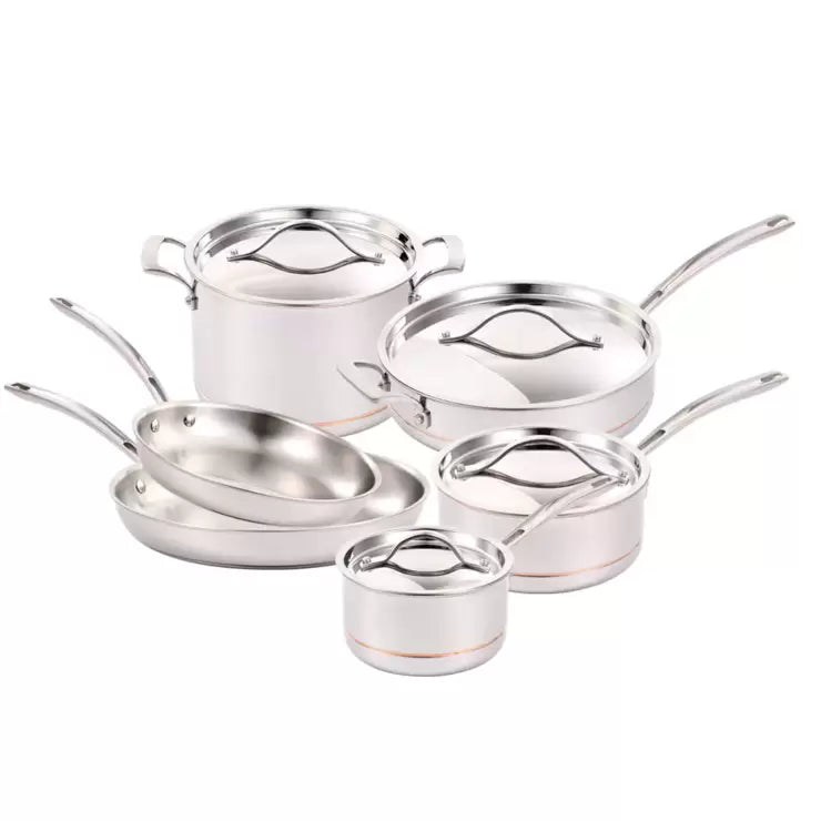 Kirkland Signature Stainless Steel 10 Piece Cookware Set