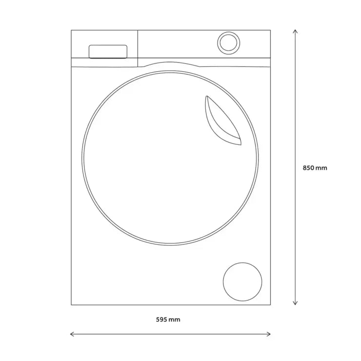 Haier I-Pro 7 Series HWD80-B14979, 8/5kg, 1400rpm Washer Dryer, D Rated in White