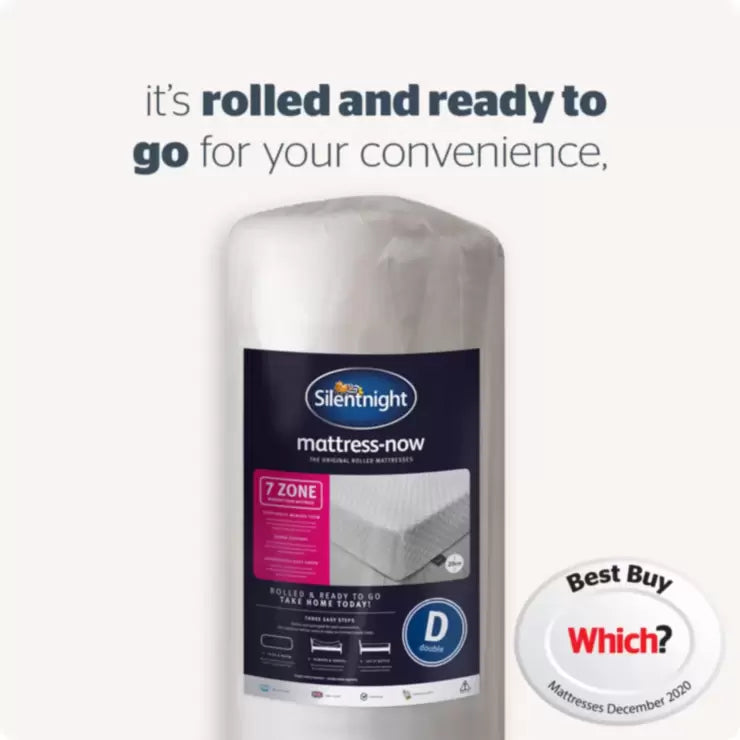 Silentnight Now 7 Zone Memory Foam Mattress, King