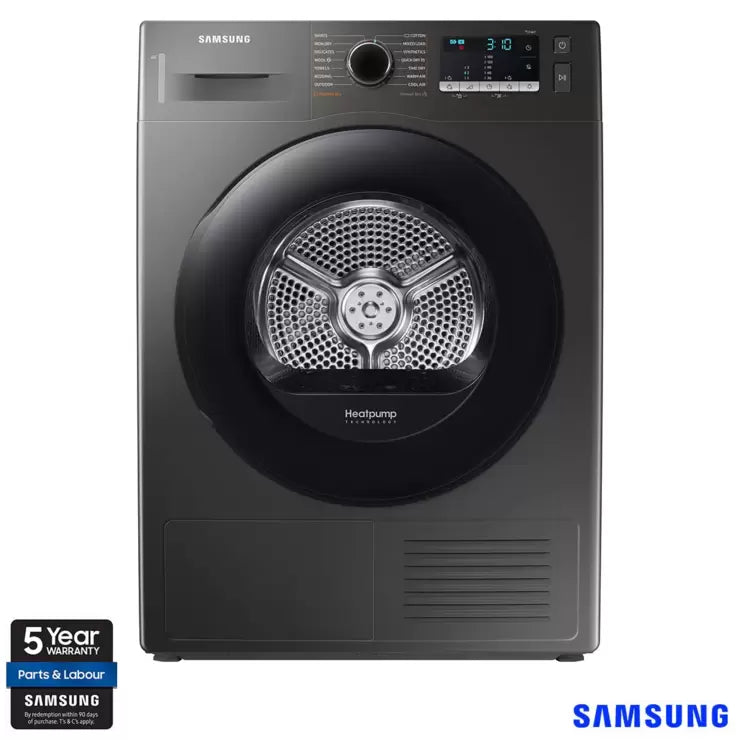 Samsung Series 5 DV90TA040AX/EU, 9kg, Heat Pump Tumble Dryer, A++ Rated in Graphite
