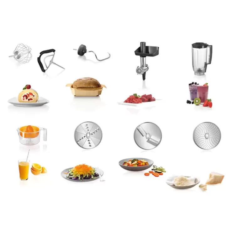 Bosch Serie 4 CreationLine Kitchen Machine, Silver, MUM59340GB
