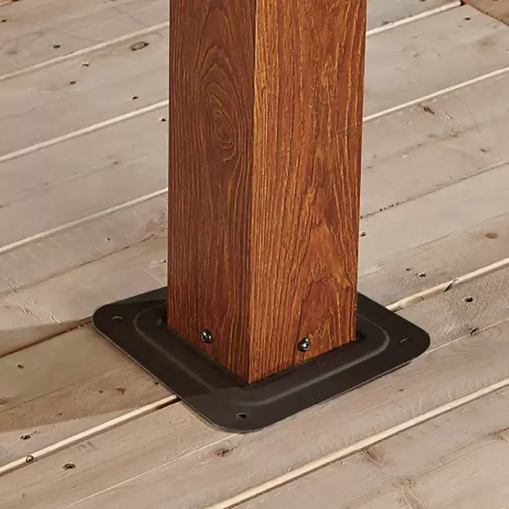 Sojag Valencia 12ft x 12ft (3.63 x 3.63m) Wood Look Sun Shelter with Galvanised Steel Roof + Insect Netting