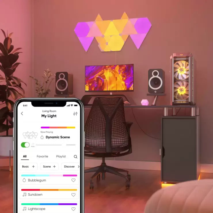 Nanoleaf Smart Light Triangles Starter Kit, 12 Pack
