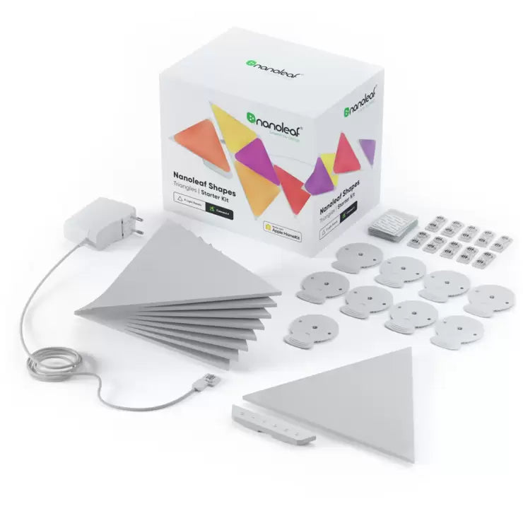 Nanoleaf Smart Light Triangles Starter Kit, 12 Pack