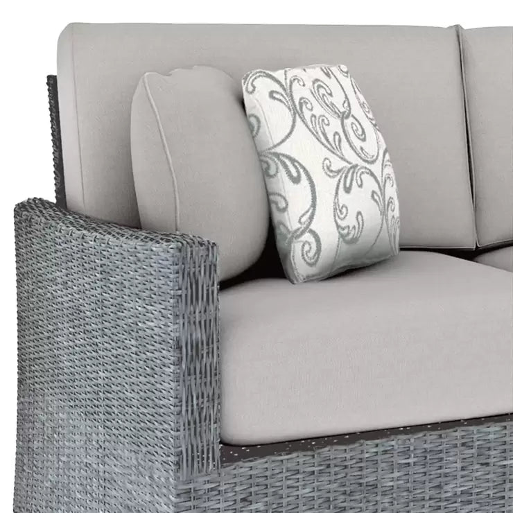 Pacific Casual Stevens Point 6 Piece Woven Deep Seating Patio Set