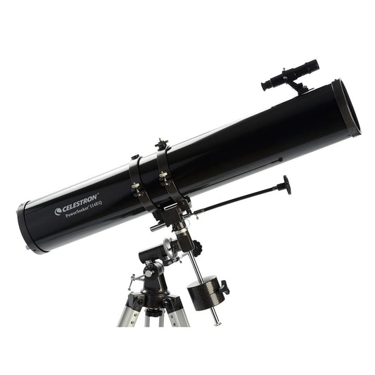 Celestron Powerseeker 114EQ Telescope with Motor Drive, Phone Adapter and Moon Filter