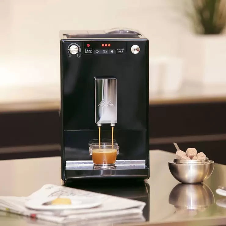 Melitta Solo Frosted Black Bean to Cup Coffee Machine E950-544