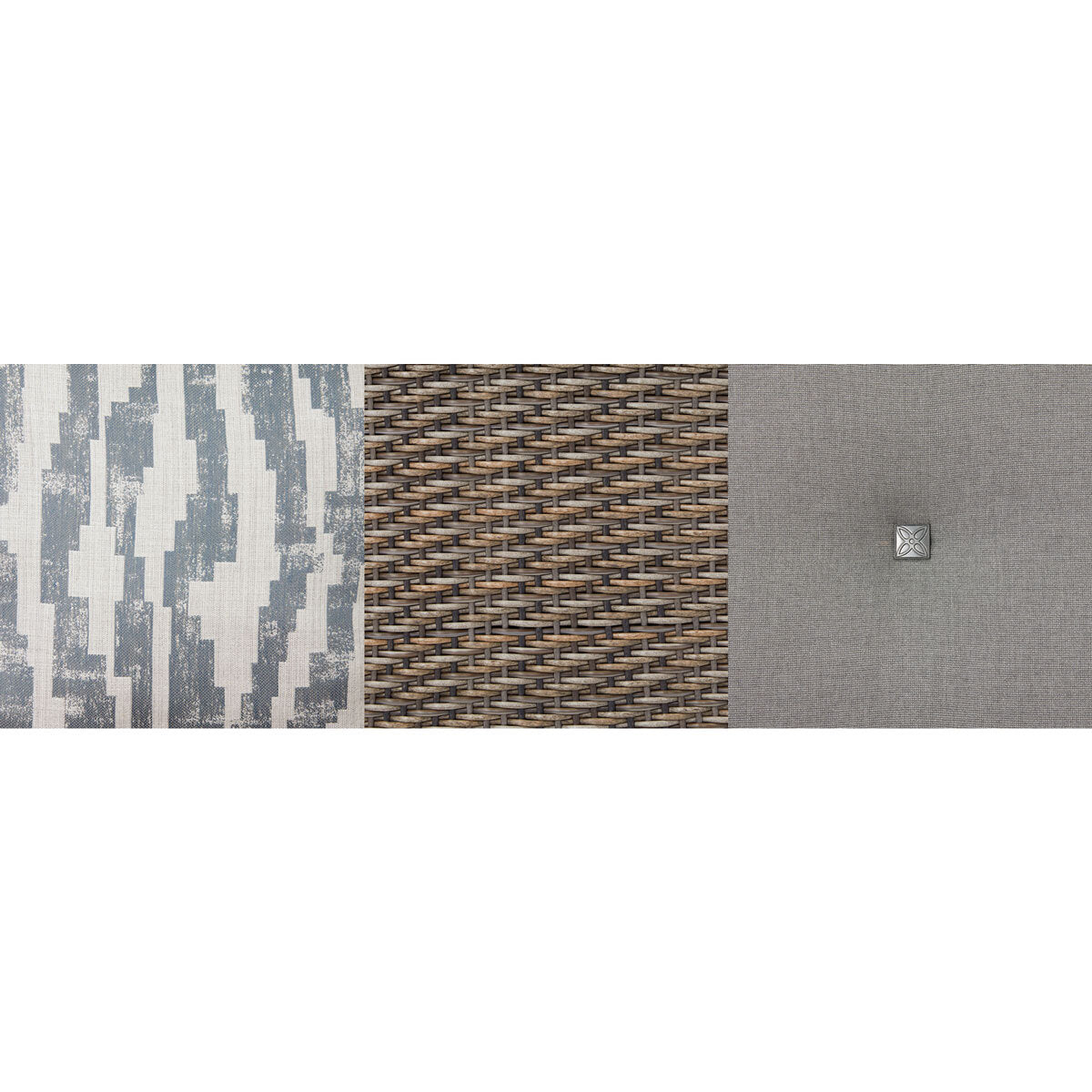 Agio Portland 6 Piece Woven Deep Seating Fire Set